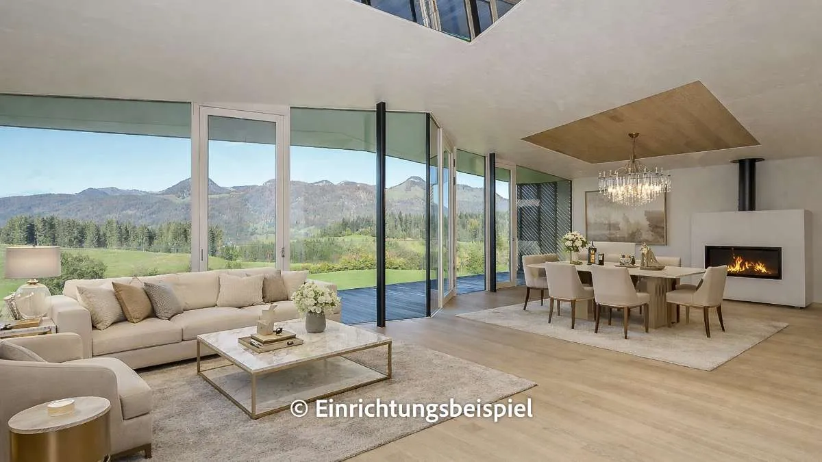 Architektenvilla mit Pool und unverbaubarer Aussicht - Ansicht 2