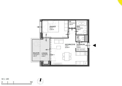 2-Zimmer-Wohnung kaufen in Wien – 55,07 m², € 364.000 – Bild 12 von 13