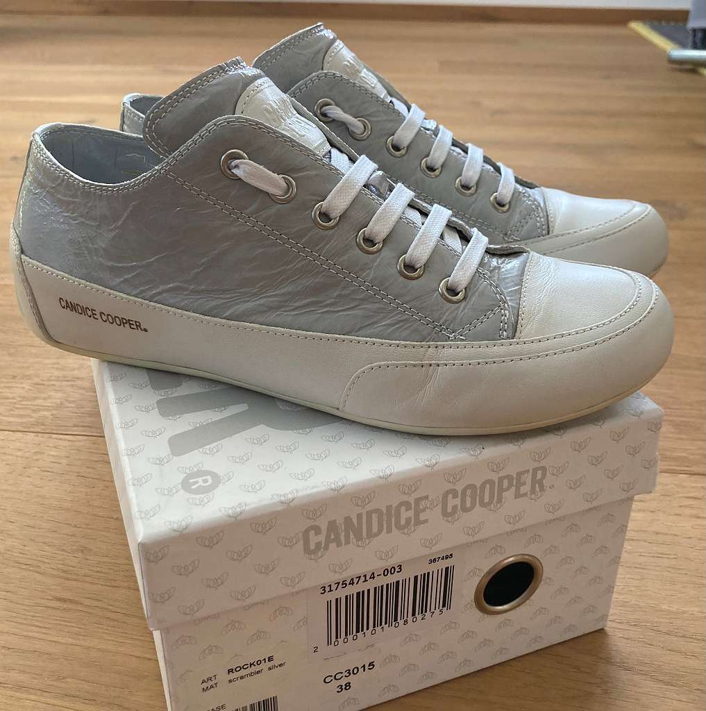 Candice Cooper Sneaker Gr. 38 in grau Silber Lack