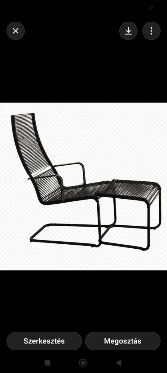 Vässman IKEA, design Relaxsessel mit Hocker - perfekt für Terrasse & Wohnzimmer, € 80,- (3451 Michelhausen)