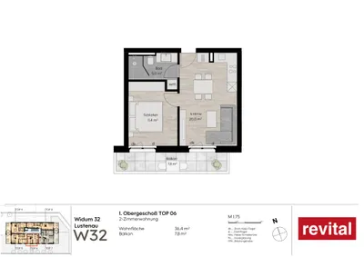 2-Zimmer-Wohnung kaufen in Dornbirn – 36,4 m² – Bild 4 von 9