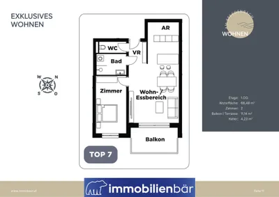 2-Zimmer-Wohnung mieten in Grieskirchen – 67,02 m², € 967 – Bild 12 von 12