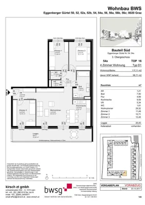 2-Zimmer-Wohnung mieten in Graz – 65,24 m², € 798 – Bild 6 von 6