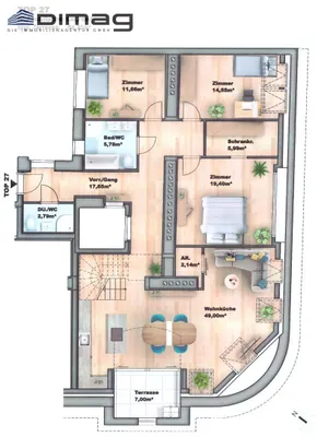 4-Zimmer-Wohnung kaufen in Wien – 134 m², € 1.249.000 – Bild 4 von 17
