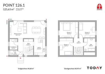 4-Zimmer-Haus kaufen in Güssing – 125,63 m², € 285.100 – Bild 17 von 22