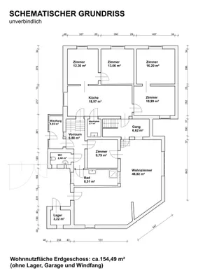 7-Zimmer-Haus kaufen in Mistelbach – 166 m², € 157.500 – Bild 30 von 33