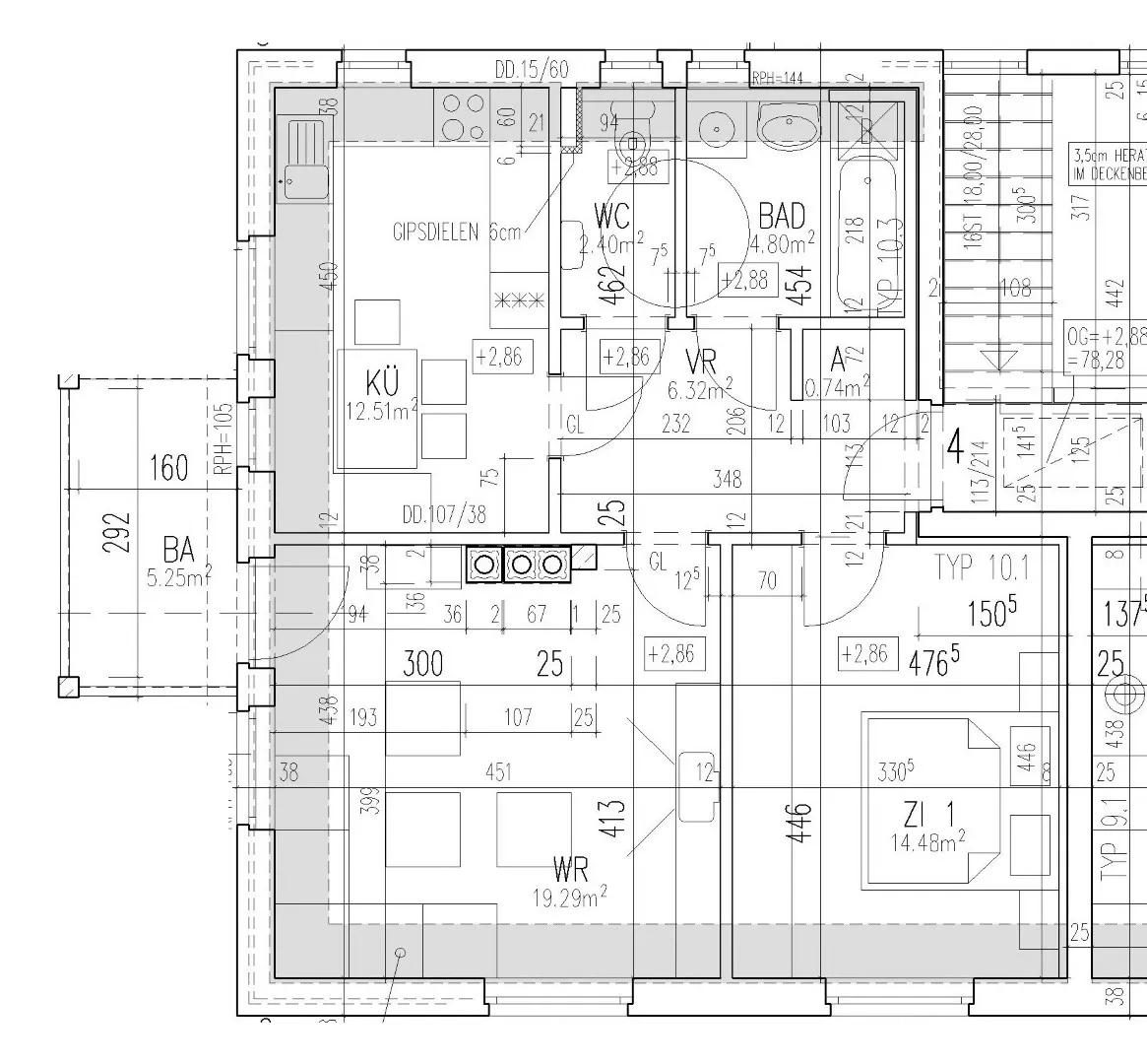 Wunderschöne 2-Zimmer-Wohnung mit Küche und Balkon - geförderte Miete - 2 Zimmer – pohled 2