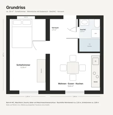 1-Zimmer-Wohnung mieten in Graz – 30 m², € 603 – Bild 6 von 6