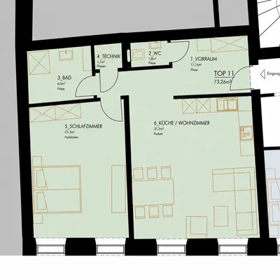 2-Zimmer-Wohnung mieten in Schärding – 74 m², € 794 – Bild 9 von 9