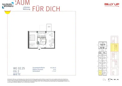 1-Zimmer-Wohnung kaufen in Salzburg Stadt – 45 m², € 330.400 – Bild 8 von 8