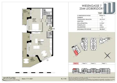 2-Zimmer-Wohnung mieten in Baden – 67 m², € 1.100 – Bild 26 von 26