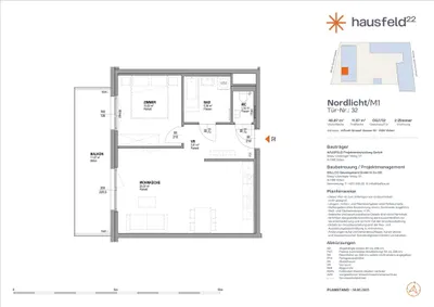 Unbefristete Neubau-Mietwohnung im Oberen Hausfeld Top 1.32 | Termin online buchen: www.hausfeld22.at/nordlicht – Bild 2