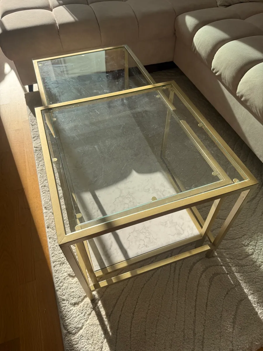 Couchtisch Vittsjö Ikea gold marmor, € 20,- (4060 Leonding)