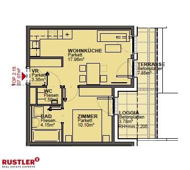 Ruhige 2 Zimmerwohnung in 1210 zu mieten