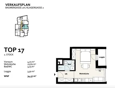 1-Zimmer-Wohnung kaufen in Wien – 31,07 m², € 226.817 – Bild 5 von 5