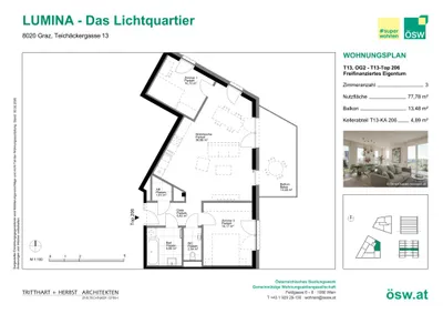 3-Zimmer-Wohnung kaufen in Graz – 77,78 m², € 348.000 – Bild 11 von 11