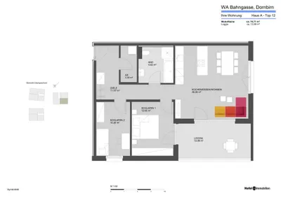 3-Zimmer-Wohnung kaufen in Dornbirn – 74,71 m², € 564.500 – Bild 11 von 12