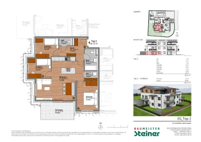 4-Zimmer-Wohnung kaufen in Sankt Johann im Pongau – 82 m², € 530.500 – Bild 2 von 4