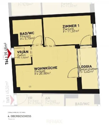 2-Zimmer-Wohnung kaufen in Wien – 39,48 m², € 329.500 – Bild 3 von 4