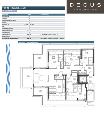 4-Zimmer-Wohnung mieten in Wien – 116,06 m², € 3.867 – Bild 12 von 12