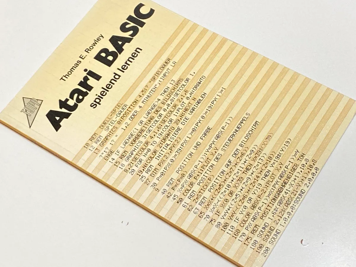 Thomas E. Rowley - Atari BASIC: spielend lernen (Topp Verlag)