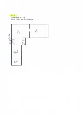 2-Zimmer-Wohnung mieten in Hollabrunn – 48,47 m², € 600 – Bild 6 von 7