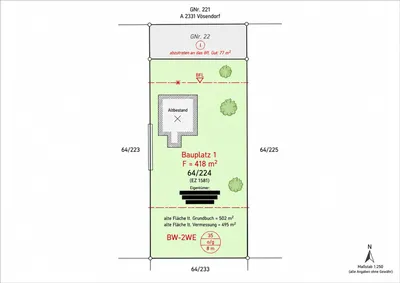 Grundstück kaufen in Mödling – 495 m², € 249.000 – Bild 2 von 6