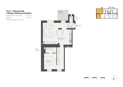 2-Zimmer-Wohnung kaufen in Wien – 61,79 m², € 379.000 – Bild 15 von 16