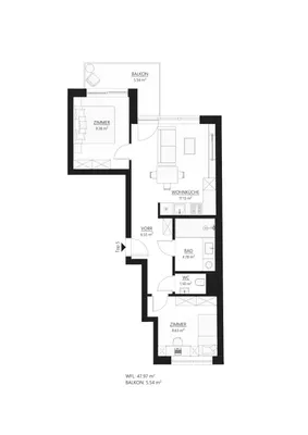 3-Zimmer-Wohnung kaufen in Wien – 48,21 m², € 257.530 – Bild 11 von 11