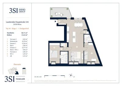 3-Zimmer-Wohnung kaufen in Wien – 86,71 m², € 1.089.000 – Bild 23 von 23