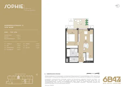 2-Zimmer-Wohnung kaufen in Wien – 44,84 m², € 445.500 – Bild 13 von 13