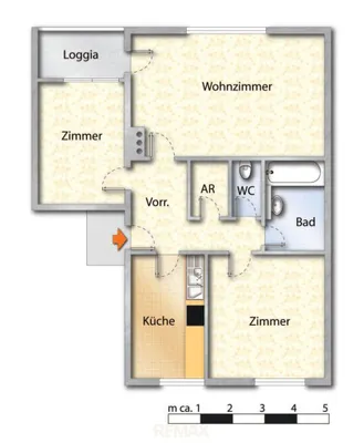 3-Zimmer-Wohnung mieten in Amstetten – 71,27 m², € 750 – Bild 3 von 8