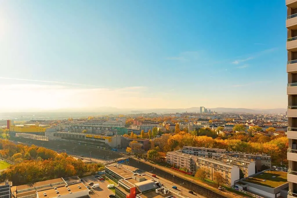 MySky, Blick über Wien - 2 Zimmer Neubau im 19. Stock - Ansicht 2