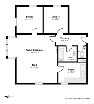 3-Zimmer-Wohnung kaufen in Korneuburg – 73 m², € 290.000 – Bild 10 von 12