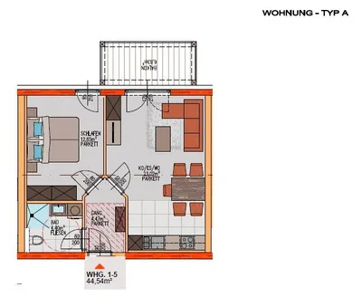 2-Zimmer-Wohnung mieten in Weiz – 44,44 m², € 617 – Bild 10 von 16