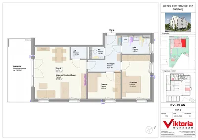 3-Zimmer-Wohnung kaufen in Salzburg Stadt – 69,13 m², € 578.000 – Bild 4 von 7