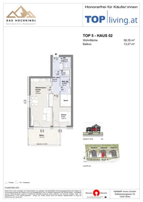 3-Zimmer-Wohnung kaufen in Feldkirchen – 58,35 m², € 418.000 – Bild 8 von 8