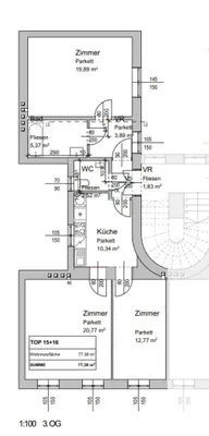 3-Zimmer-Wohnung kaufen in Wien – 77,38 m², € 329.000 – Bild 10 von 10