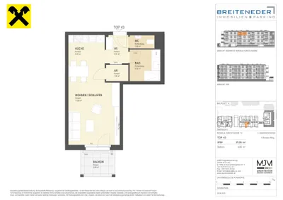 1-Zimmer-Wohnung kaufen in Korneuburg – 39,86 m², € 229.000 – Bild 8 von 8
