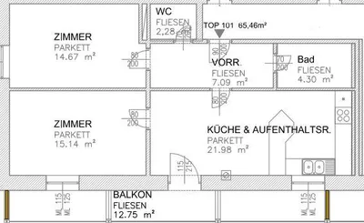 3-Zimmer-Wohnung mieten in Leibnitz – 65,46 m², € 779 – Bild 10 von 10
