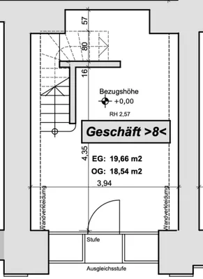 1-Zimmer-Gewerbeimmobilie mieten in Salzburg Stadt – 24 m², € 2.950 – Bild 2 von 3