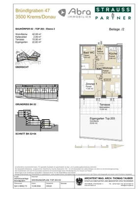2-Zimmer-Wohnung mieten in Krems an der Donau – 42 m², € 1.119 – Bild 19 von 20