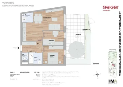 3-Zimmer-Wohnung kaufen in Sankt Pölten Land – 60,72 m², € 419.000 – Bild 2 von 15