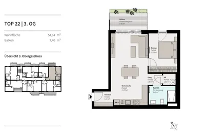 2-Zimmer-Wohnung kaufen in Wien – 54,64 m², € 298.000 – Bild 13 von 17