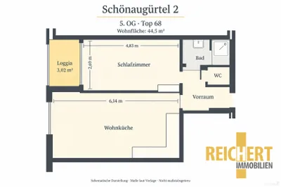 2-Zimmer-Wohnung kaufen in Graz – 44 m², € 138.000 – Bild 40 von 40