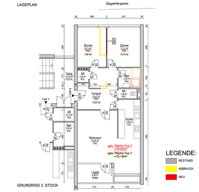 3-Zimmer-Wohnung mieten in Tulln – 72 m², € 1.250 – Bild 2 von 12