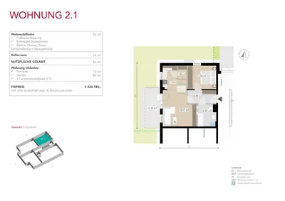 2-Zimmer-Wohnung kaufen in Graz-Umgebung – 52 m², € 224.185 – Bild 6 von 9