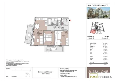 3-Zimmer-Wohnung mieten in Wien – 59,3 m², € 1.330 – Bild 13 von 13