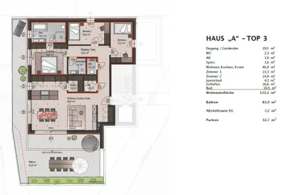 Wohnung kaufen in Wels-Land – 133,1 m², € 739.238 – Bild 8 von 8