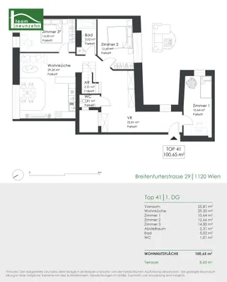 4-Zimmer-Wohnung kaufen in Wien – 100,65 m², € 459.000 – Bild 24 von 25